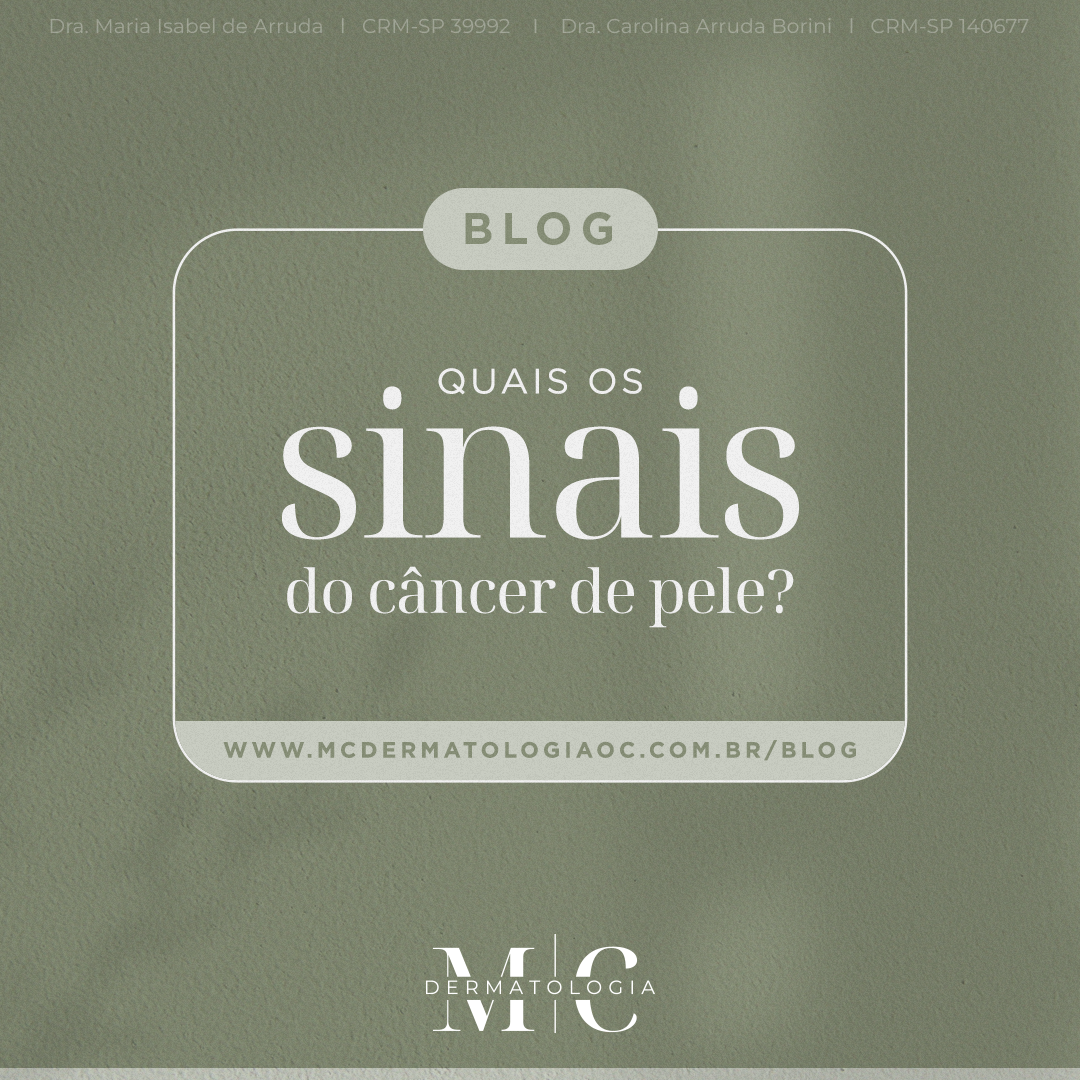 Quais os sinais do câncer de pele?